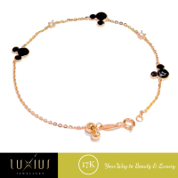 Gelang Emas Rantai Black Mickey Rose Gold 17K Luxgr0264 Luxius Jewellery