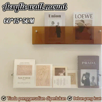 Acrylic Kids Book Shelf Picture Book Magazine Rack Record Holder Magazine Shelf Hole Free Wall Mount