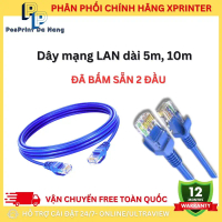 Dây cáp mạng LAN CAT 5 bấm sẵn 2 đầu dài 5m, 10m. Dây mạng LAN kết nối máy in, máy tính, wifi lõi ch