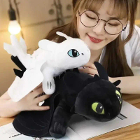 BONEKA TOOTHLESS NIGHT FURY LIGHT FURY HOW TO TRAIN YOUR DRAGON HTTYD