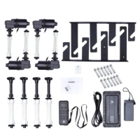 4 Roller Motorized Electric Wall Ceiling Mount Photo Backdrop Background Support System with Wireless Remote Controller