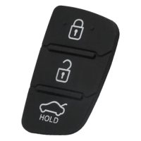 3 Button Remote Flip Key Fob Case Rubber Pad For Hyundai I10 I20 I30 IX35 For Kia K2 K5 Rio Sportage