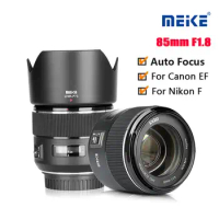 Meike 85mm F1.8 Full Frame Auto Focus SLR Lens for Canon EF Nikon F Mount Cameras Like 60D 70D 600d T5 D500 D610 D750 D780 D800
