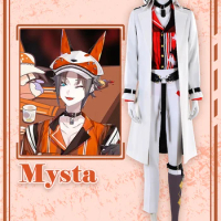COS-HoHo Anime Vtuber Nijisanji Luxiem Mysta Rias Game Suit Handsome Uniform Cosplay Costume Party Outfit Custom-made Any Size