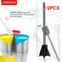 1/2PCS Epoxy Mixing Stick Paint Stirring Rod Putty Cement Paint Mixer Attachment With Drill Chuck For Epoxy Resin Latex Oil