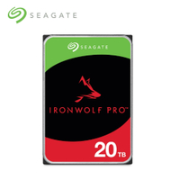 希捷 Seagate那嘶狼Pro IronWolf Pro 20TB NAS專用硬碟 (ST20000NT001)