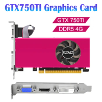 GTX 750TI 4GB Computer Graphics Card DDR5 Low Profile Video Card PCI-E 2.0 16X Desktop Graphics Card HDMI-Compatible Interface