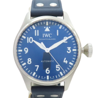 【二手名牌BRAND OFF】IWC 萬國錶 銀色 不鏽鋼 飛行員 Big Pilot 43 自動上鍊 腕錶 6404650