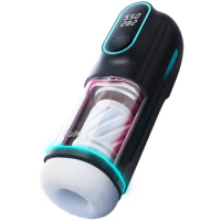 New Leten Automatic Telescopic Male Masturbation Cup Sucking Blowjob Heating Vagina Sex Toys for Men Adult Electric Masturbator