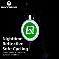ROCKBROS Cycling Reflective Sticker EVA Night Safety Cycling Logo Textured Surface Bike Reflective Markers Bicycle Accessories