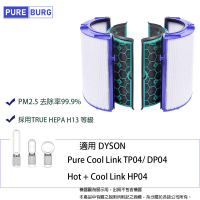 PUREBURG 適用Dyson戴森純冷Pure Cool冷暖Hot+Cool Link TP04 HP04 DP04 HEPA活性碳濾網組