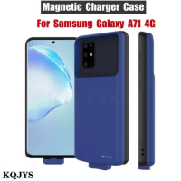 Portable PowerBank Battery Charging Cover For Samsung Galaxy A71 Battery Case Magnetic Battery Charger Cases For Galaxy A71