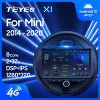 TEYES X1 For BMW Mini 2014 - 2020 Car Radio Multimedia Video Player Navigation GPS Android 10 No 2din 2 din DVD