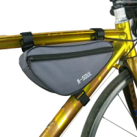 B-SOUL Triangle Bicycle Bag Waterproof MTB Mountain Bike Pannier Front Tube Bag Cycling Frame Bag Bicycle Accessories 4 Colors