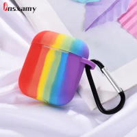 Rainbow Silicone Soft Covers For AirPods Pro Wireless Headphone Case For Apple AirPods 2 3 Bluetooth Headset Accessories