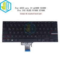 M3400 Laptop Backlit Germany Keyboard Backlight For ASUS Vivobook Pro OLED M3400QA X3400PH N7400PA X7400PC M7400 0KNB0-1820GE00
