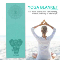 183*63cm Classic Mandola Yoga Towel Diamond Texture Non-slip Portable Travel Yoga Mat Towel Pilates Cover Fitness Yoga Blanket