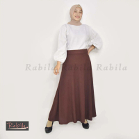 Rok Gliter Lebar Mode Payung - Bahan Waffle Crape
