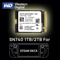 Western Digital WD 2230 SN740 2TB 1TB M.2 NVMe PCIe 4.0 SSD for Steam Deck Rog Ally GPD Surface Laptop Tablet Mini PC Computer
