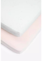 Mothercare Mothercare Pink Fitted Cot Bed Sheets - 2 Pack