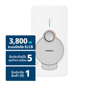 ฮิตาชิ เครื่องทำน้ำอุ่น ขนาด 3,800 วัตต์ รุ่น HES38G-WH สีขาว (ไม่รวมติดตั้ง)