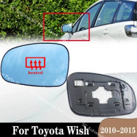 For Toyota Wish 2010 2011 2012 2013 2014 2015 Car Accessories Rearview Blue Mirror Glass Outside Door Side Lens with Heating