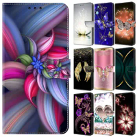 Leather Flip Case for Samsung A14 A34 A54 A12 A13 A22 A23 A32 A33 A50 A51 A52S A53 A71 Cases Painted Pattern Wallet Phone Cover