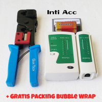 Paket Crimping Tool dan Kabel Lan Tester RJ45 / RJ11
