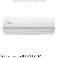 《滿萬折1000》海力【MHL-50SC32/HL-50SC32】變頻分離式冷氣(含標準安裝)