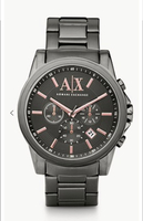 美國代購  台灣現貨 AX 男士 不鏽鋼三眼手錶 AX2086【APP下單跨店最高20%點數】