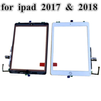 5Pcs New for iPad 9.7 2018 A1893 A1954 Touch Screen Digitizer Glass With Home Button Assembly for iPad 9.7 inch 2017 A1822 A1823