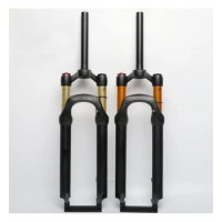 bicycle air fork 26 27.5 ER MTB mountain suspension fork air resilience shoulder control straight pipe Kashima inner pipe