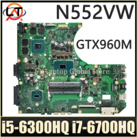 MAINboard For ASUS VivoBook Pro N552VW N552V N552VX N552 Laptop Motherboard i5 i7 6th Gen CPU GTX950M GTX960M V2G/V4G