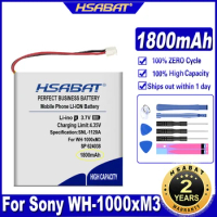 HSABAT SP 624038 1800mAh Battery for Sony WH-1000xM3 WH-1000MX4 WH-CH710N/B WH-XB900 WH-XB900N LIS1662HNPC Batteries