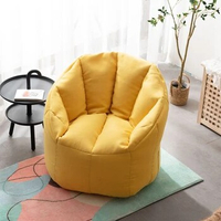 Italian Style Factory Direct Wholesale Yellow Fabric Bean Bag Living Room Kid Bean Bag Sofa Chair