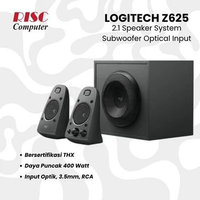 Logitech Z625 2.1 Speaker System Subwoofer Optical Input THX Certified