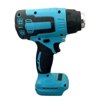Cordless Hot Air Gun Air Blower with 3 Nozzles Heat Gun Thermal Blower 0-500℃ Rechargeable LED Light for Makita Battery