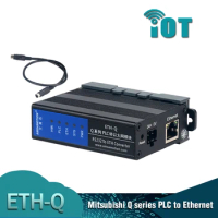 CNC CNC ETH-Q-2P Ethernet Extension Module RS232-ETH Converter RS232 Suitable for Mitsubishi Q Series Q00/02 PLC