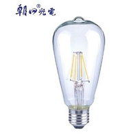 【Luxtek】 ST64-6 6W LED燈絲燈泡E27牛奶燈(暖白光)