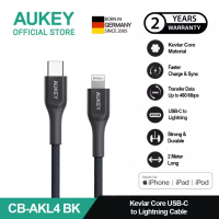 Aukey AUKEY Kabel Charger USB-A to Lightning MFI CB-AKL4 Kevlar Core 2M