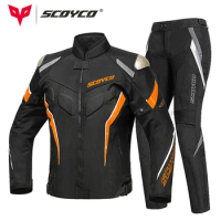 SCOYCO Men's Motorcycle Jacket Summer Motocross Riding Racing Jacket Breathable Moto Off Road Touring Biker Jacket