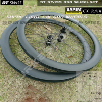1435g Gravel 700c Ratchet Carbon Wheels Disc Brake 28mm Width DT 350 Centerlock Sapim UCI Approved Road Disc Brake Wheelset