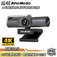 圓剛 PW515 AI自動對焦4K網路攝影機 台灣製造 100度超廣角大範圍輕鬆拍攝【Sound Amazing】