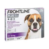 Frontline - Frontline Plus犬用防蝨防牛蜱滴劑 (20-40kg) (Purple) HK-53175 三支裝<此日期前最佳：2027.10> 1盒