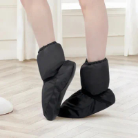 CXMMATW Ballet Shoes Dance Boots Warm Ballet Boots Dance Shoe Winter Boots Warm Up Training Shoes