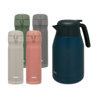 【THERMOS膳魔師】獨家專售_不鏽鋼彈蓋保溫瓶500ml+保溫壺1500ml(JEWC-501+THS-1501)