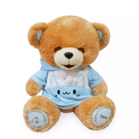 Istana Boneka Boneka Beruang Boney With Hoodie Bunny Blue Karakter Istana Boneka premium baju bear jaket Cocok Untuk Mainan Anak Non Alergi