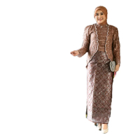 KEBAYA BLUSE KUTU BARU BAHAN TULLE PREMIUM MIX PAYET TANGAN Wanita Baju Kulot Setelan Katun Celana S