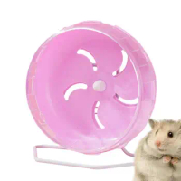 Silent Hamster Wheel Running Wheel Dwarf Hamster Toys Quiet Spinner 5.5 Inch Silent Wheel with Stand Small Animal Toys for