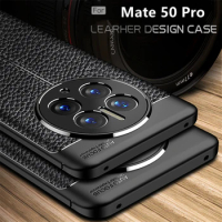 For Cover Huawei Mate 50 Pro Case Huawei Mate 50 Pro Capas New Shockproof Bumper Back TPU Soft Leather Fundas Huawei Mate 50 Pro